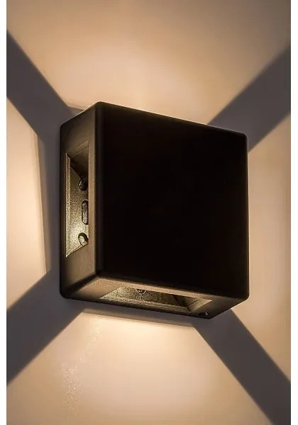 Rabalux 7317 - LED Vonkajšie nástenné svietidlo LIPPA LED/6W/230V IP54 čierna