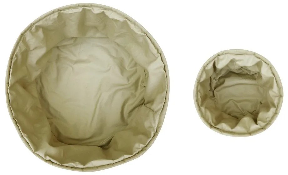 Svetlozelené látkové detské úložné boxy v súprave 2 ks ø 30x20 cm Bambie Olive – Lorena Canals