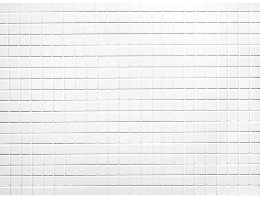 Obkladové panely 3D PVC 06, rozmer 440 x 580 mm, mozaika biela matná, IMPOL TRADE