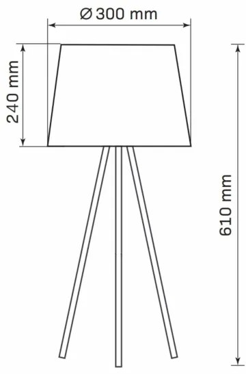 Stolná lampa ELENA 1xE27/20W/230V čierna