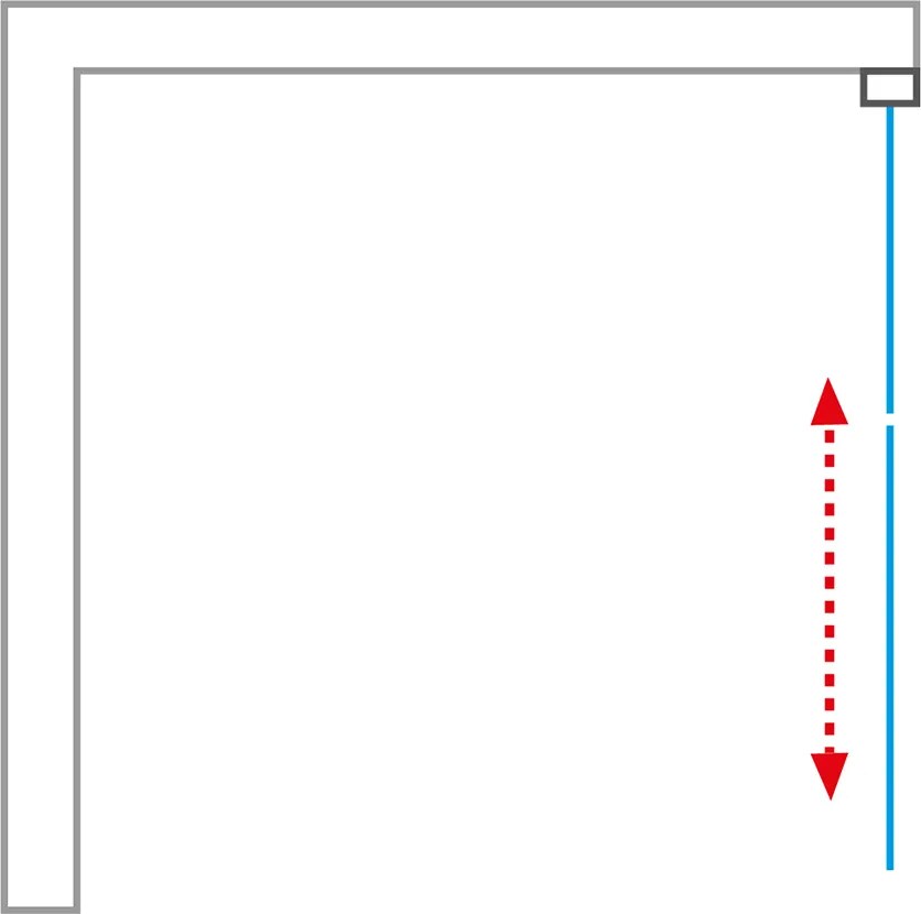 Roth Štvorcový alebo obdĺžnikový sprchovací kút CI C2L+CI C2R, čierny elox - bez vaničky ROTH-Variant: šírka ľavých dverí: 110 cm, šírka pravých dver…