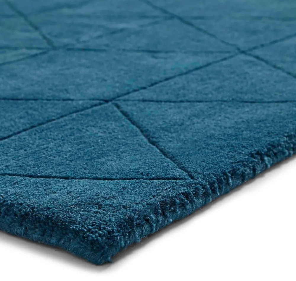 Modrý vlnený koberec Think Rugs Kasbah, 150 x 230 cm