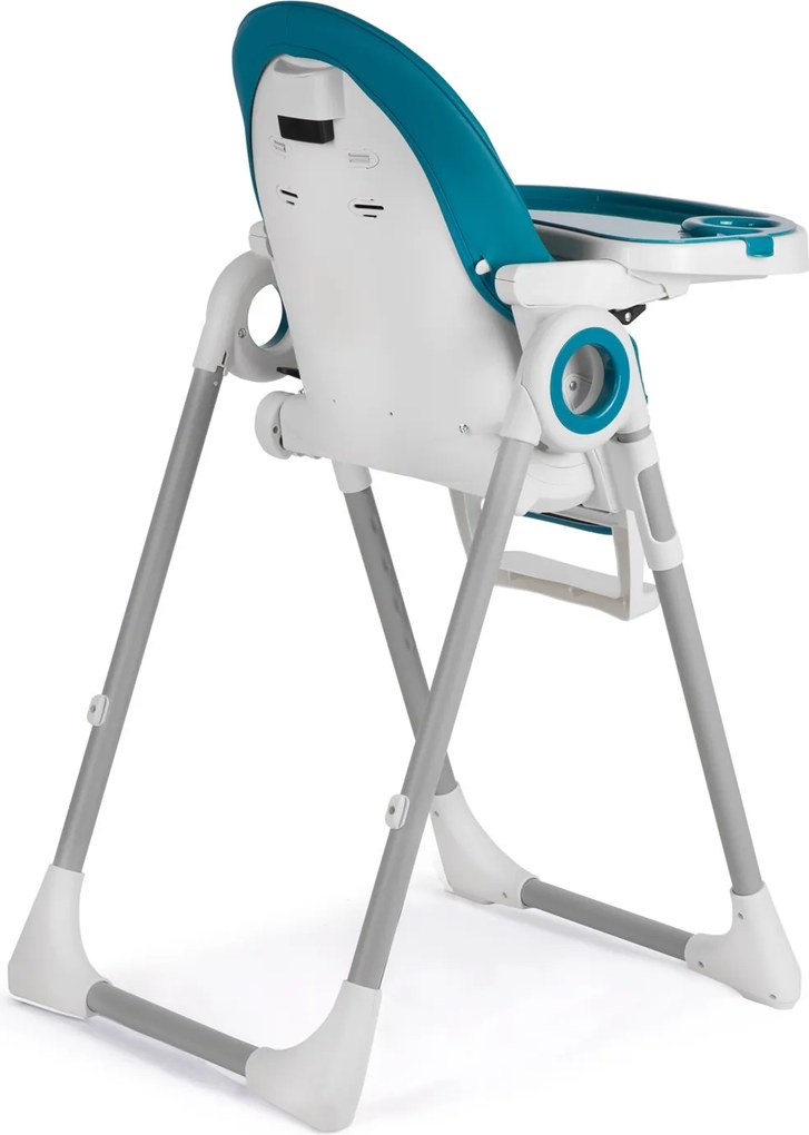 Nukido Detská jedálenská stolička so stolíkom, ležadlo Belo tmavomodré