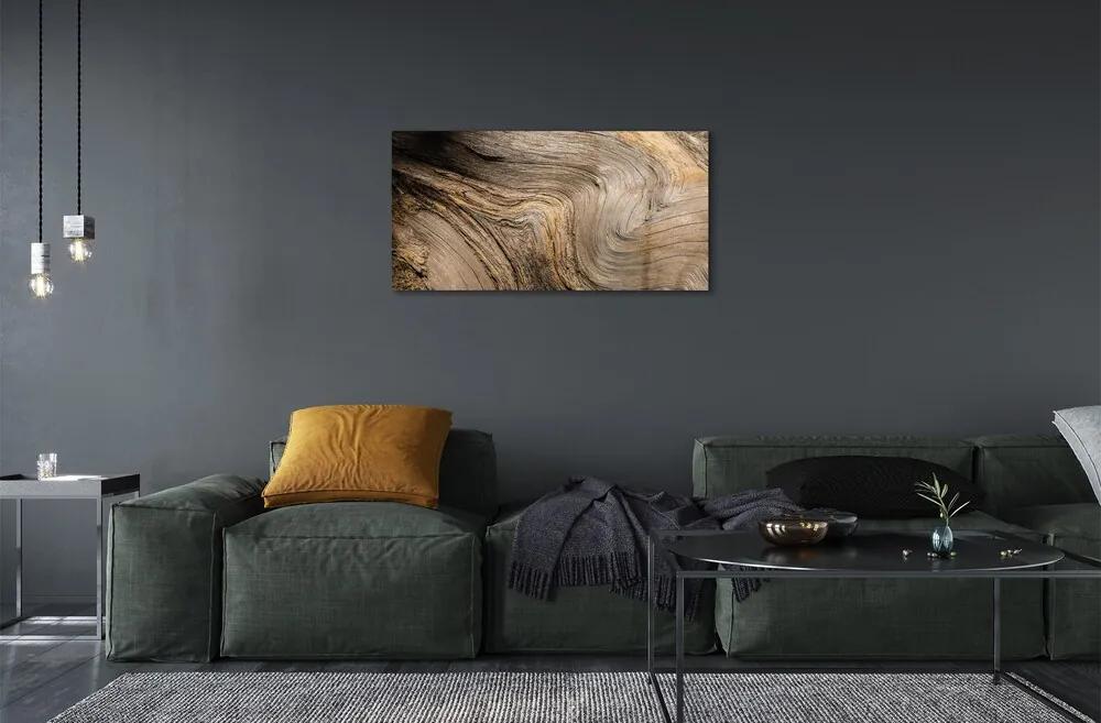 Obraz na skle Drevo textúry obilia 125x50 cm