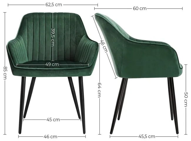 Set dvoch jedálenských stoličiek LDC087C02 (2 ks)