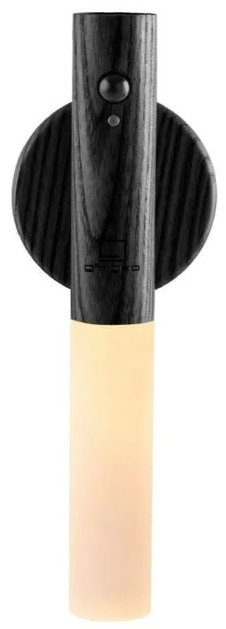 Čierne LED nástenné svietidlo na USB Baton – Gingko