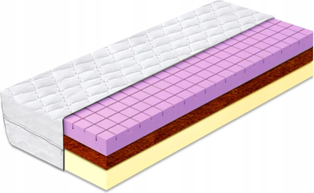 Penový matrac 180x190 kokosová kocka cube 26 cm ekologický masážny H3