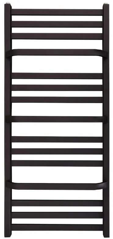 Regnis LOX DUO, vykurovacie teleso 300x520mm, 401W, čierna matná, LOXDUO570/300/D270/BLACK