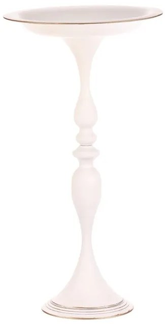 BONTEC Misa kovová - na stojane, 71 cm, aranžovacia, farba biela Farba: Biela