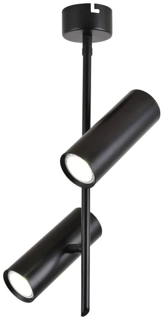 CLX Moderné závesné LED osvetlenie EMILIA-ROMAGNA, 2x5W, denná biela, čierne
