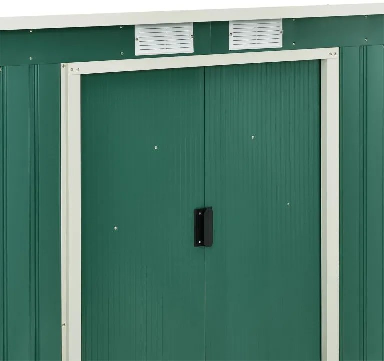 Záhradný domček na náradie, 267 x 181 cm, tmavozelený