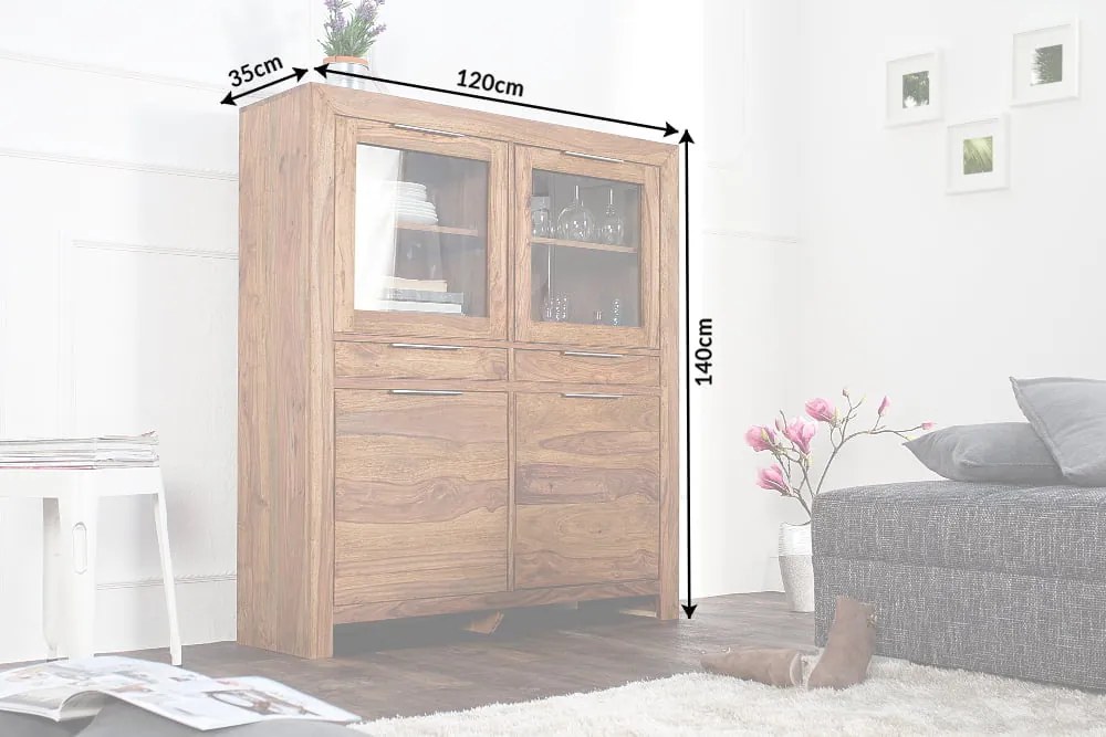 Komoda Lagos 140 cm Sheesham