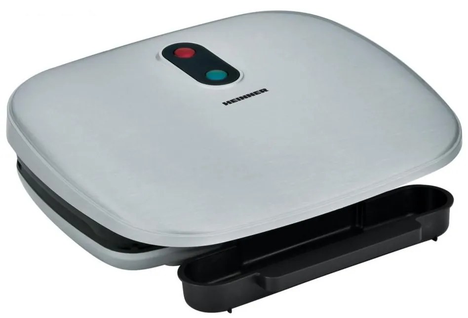 Heinner HEG-F1000SL - Kontaktný gril 1000W/230V matný chróm/čierna