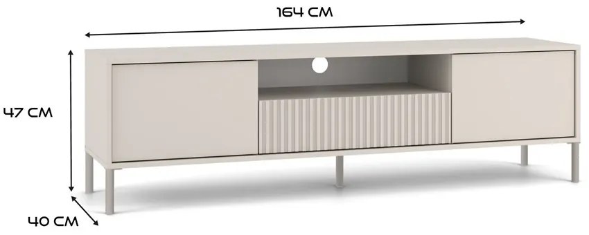 TV skrinka KAMARO 164 cm kašmír