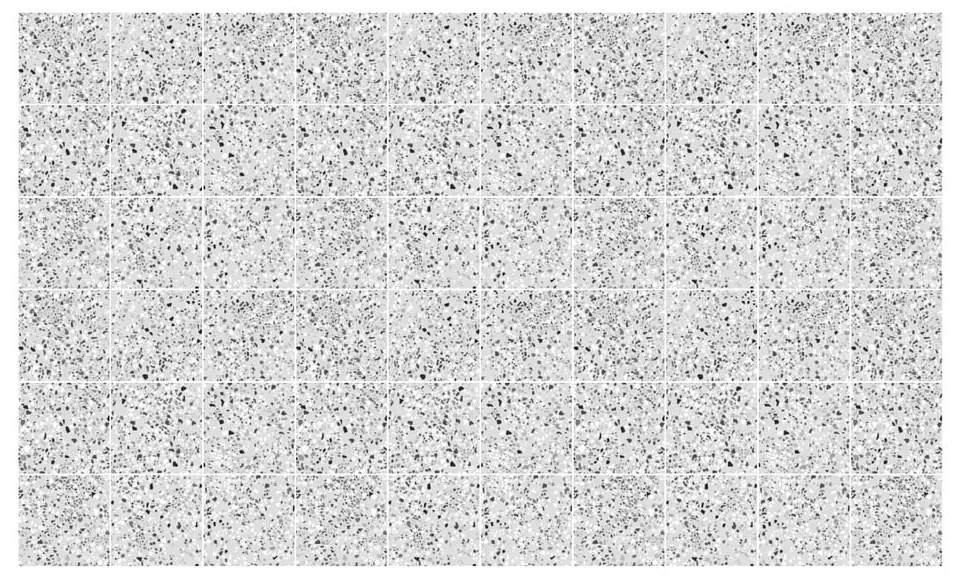 Samolepky na kachličky 60 ks 10x10 cm Terrazo – Ambiance