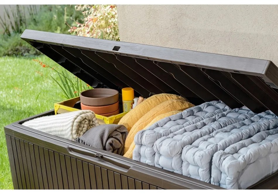 KETER SPRINGWOOD Storage záhradný úložný box, 305 l, hnedá 17202378