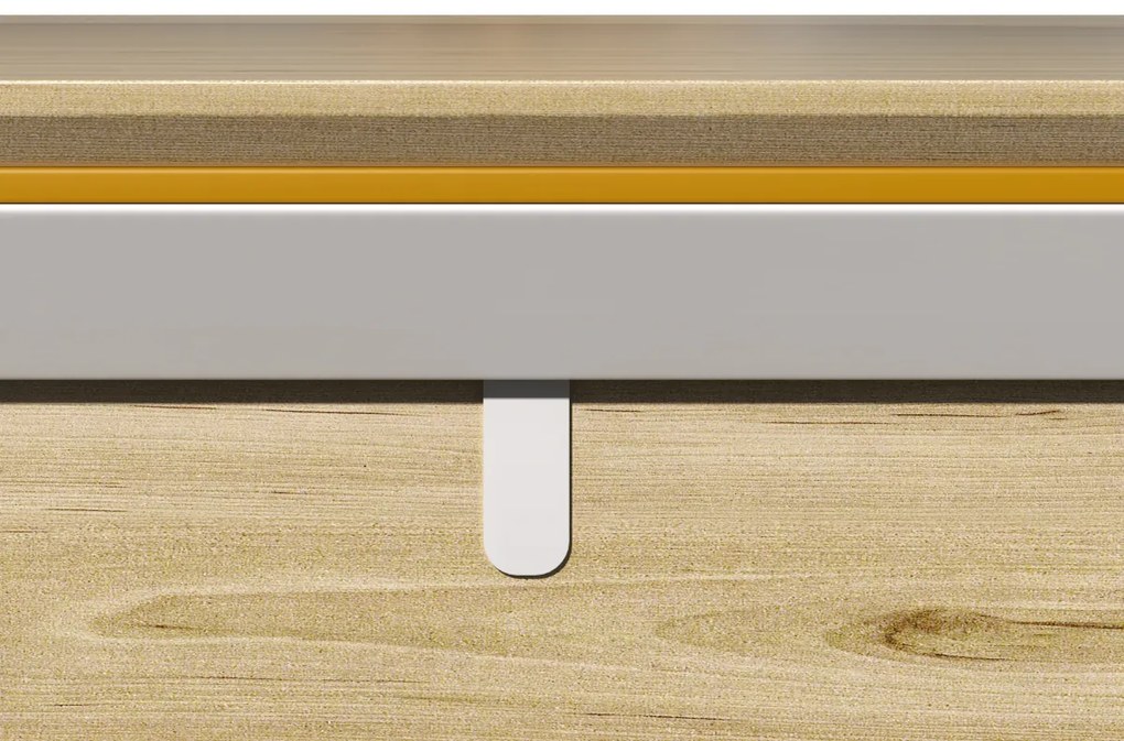 Kancelársky stôl s kontajnerom Houseland Profit Home 02 dub/biela