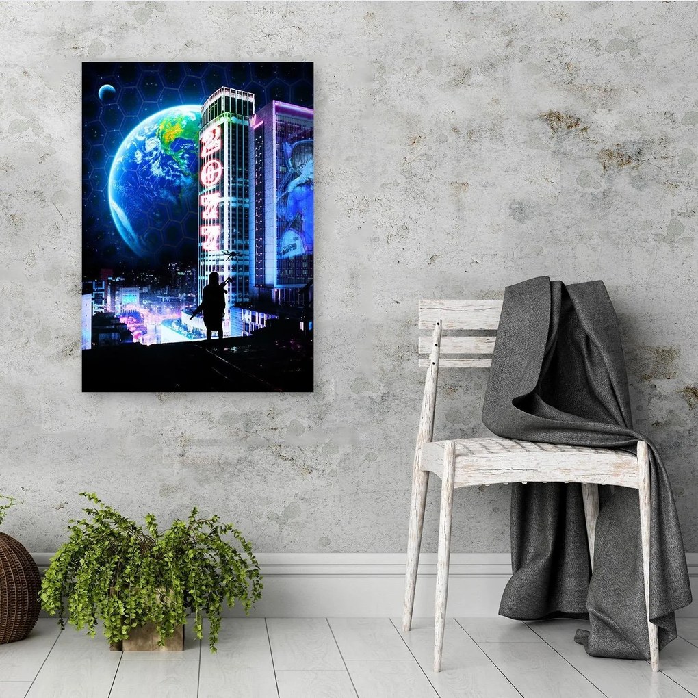 Gario Obraz na plátne Mesto s výhľadom na planétu Zem - Gab Fernando Rozmery: 40 x 60 cm