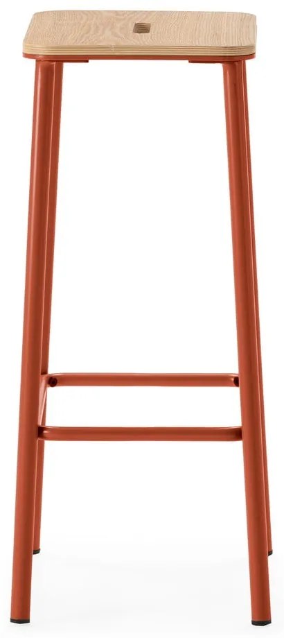 Barové stoličky v súprave 2 ks v tehlovej farbe (výška sedadla 65 cm) Abba – Marckeric