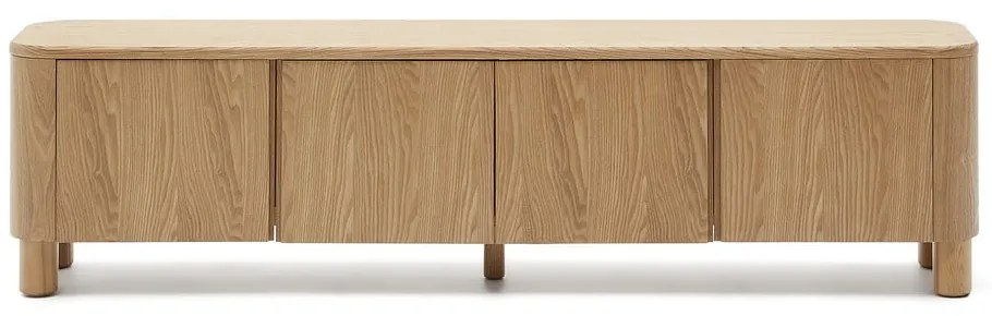 TV stolík v dekore jaseňa v prírodnej farbe 200x52x40 cm Salaya – Kave Home