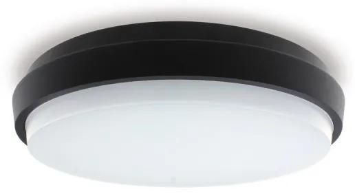 LED2 5130734 Exteriérové stropné LED svietidlo LUNA L, 25W, 2000lm, IP54, d240x45mm, 3000K, antracit
