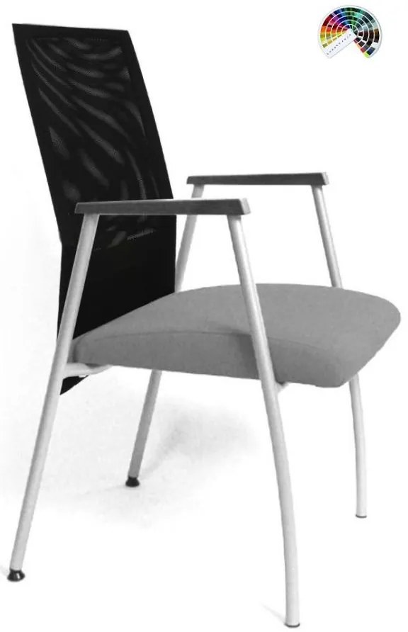 FORMDESIGN Konferenčné kreslo NONETO NONETOTEC DOS CUATRO čalúnenie ELEGANCE koža