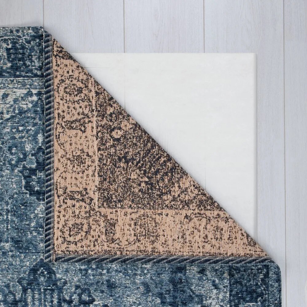 Flair Rugs, Kusový koberec Manhattan Antique Blue, 155x230, modrá, obývacia izba