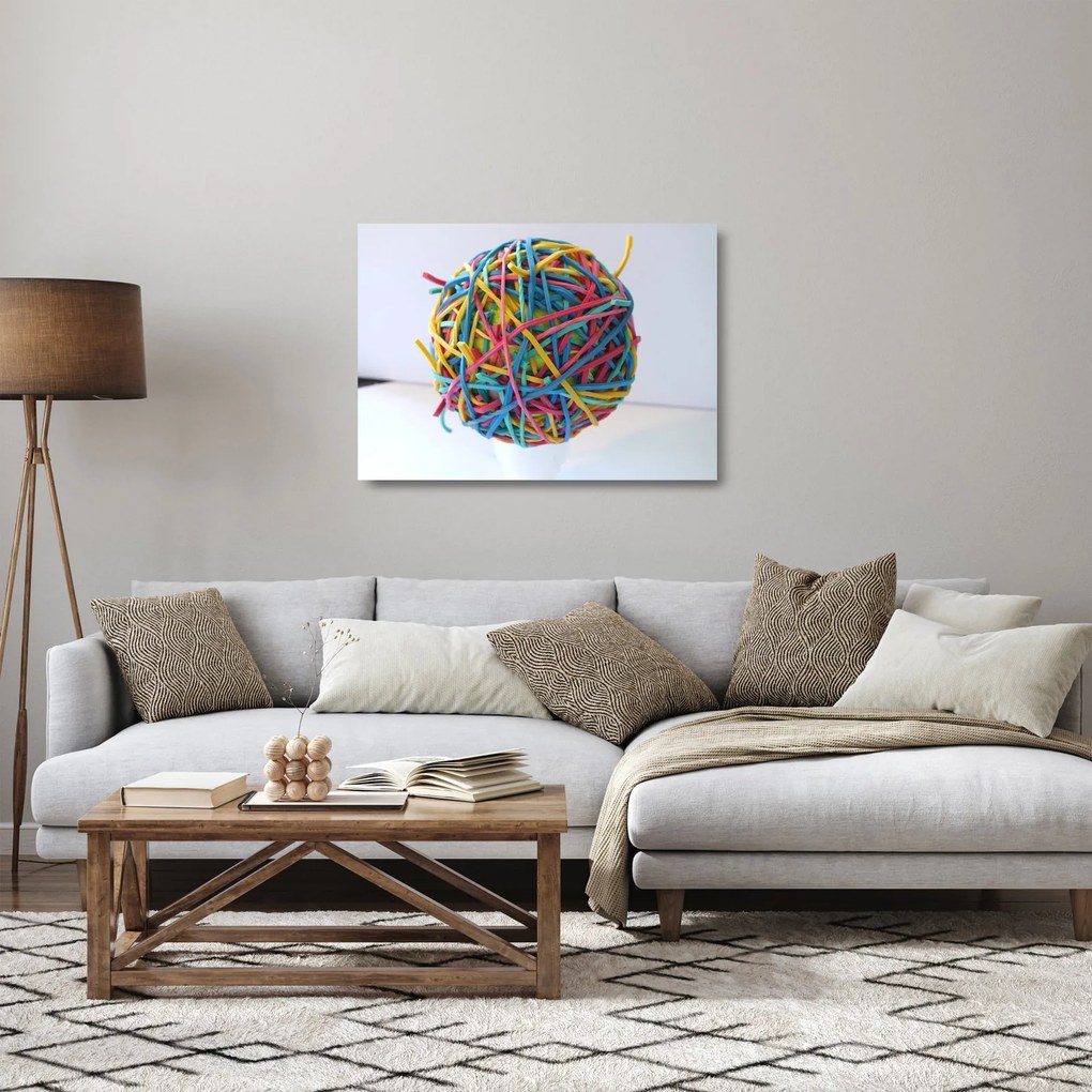 Sklenený obraz gumičiek (70x50 cm)