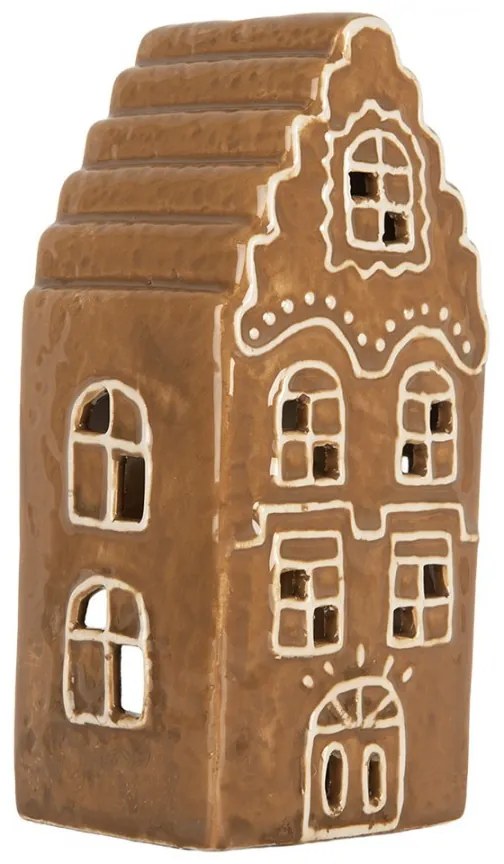 Perníková chalúpka na čajovú sviečku Gingerbread Cott - 8*7*16 cm