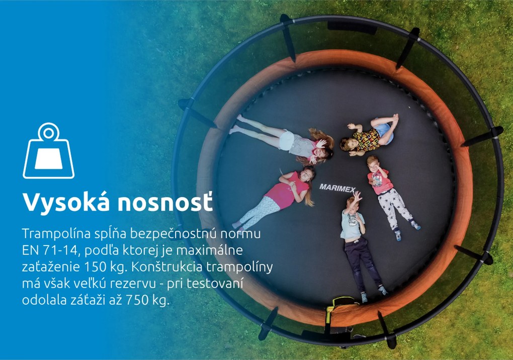 Marimex | Trampolína Marimex Premium 366 cm + vnútorná ochranná sieť + schodíky ZADARMO | 19000112