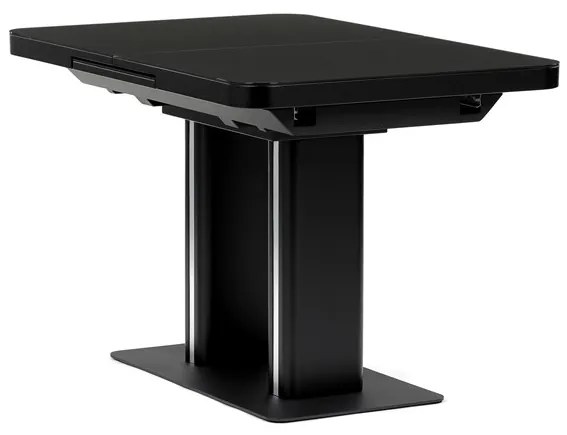 Autronic BONTEC Jedálenský stôl rozkladací 120x80cm, mdf, čierna, HT-D1926 BK Farba: Čierna