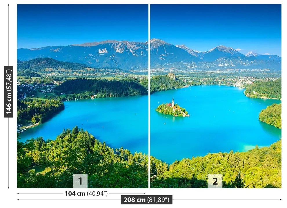 Fototapeta Vliesová Panorama jazera 104x70 cm