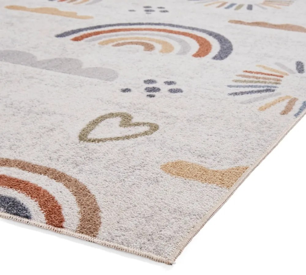 Krémovobiely detský koberec 120x170 cm Vida Kids Rainbow – Think Rugs