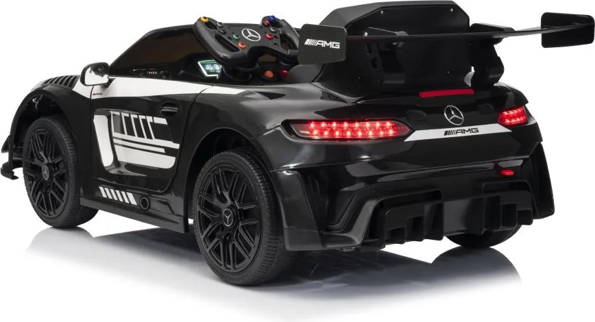 LEAN CARS Elektrické autíčko Mercedes AMG GT3, čierne