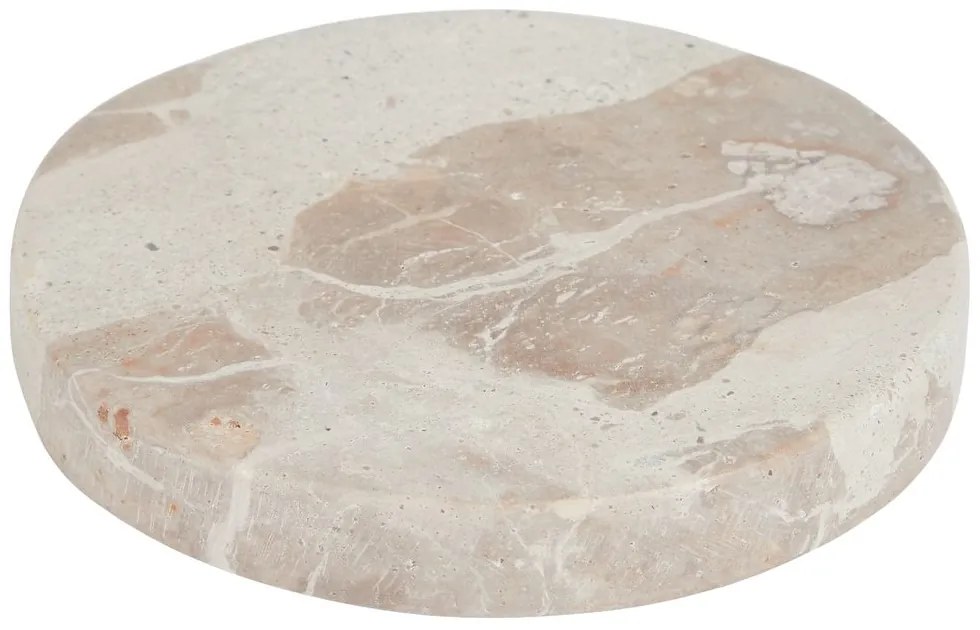 MARBLE Podtácok mramorový 10 cm - béžová