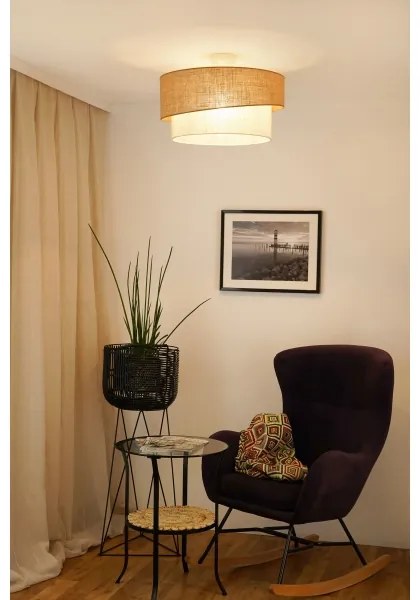 Brilagi - Prisadený luster SHINE 1xE27/15W/230V pr. 50 cm béžová/krémová