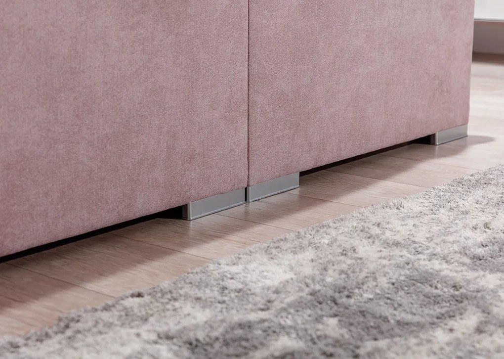 Čalúnená manželská posteľ s úložným priestorom Beneto 160 - modrá