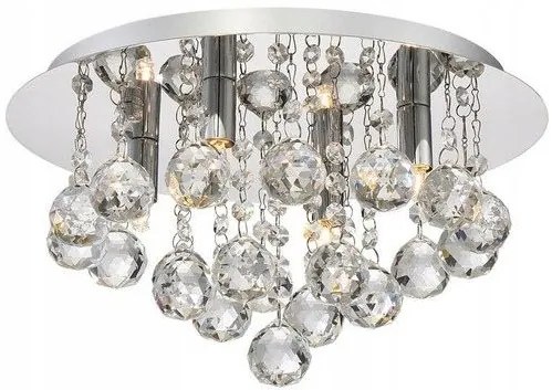 Toolight - Krištáľová stropná lampa Glamour 3xG9 APP403-C, chrómová, OSW-00550