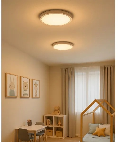 LED stropné svietidlo LED/24W/230V 3000/4000/6500K pr. 30 cm biela