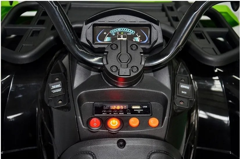 LEAN CARS Štvorica batérií BDM 0909 červená 24V