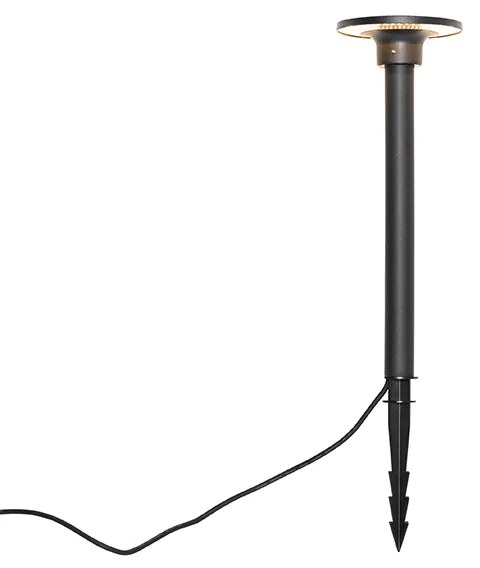 Moderný bodový reflektor s hrotom čierny vrátane LED IP54 - Skyf