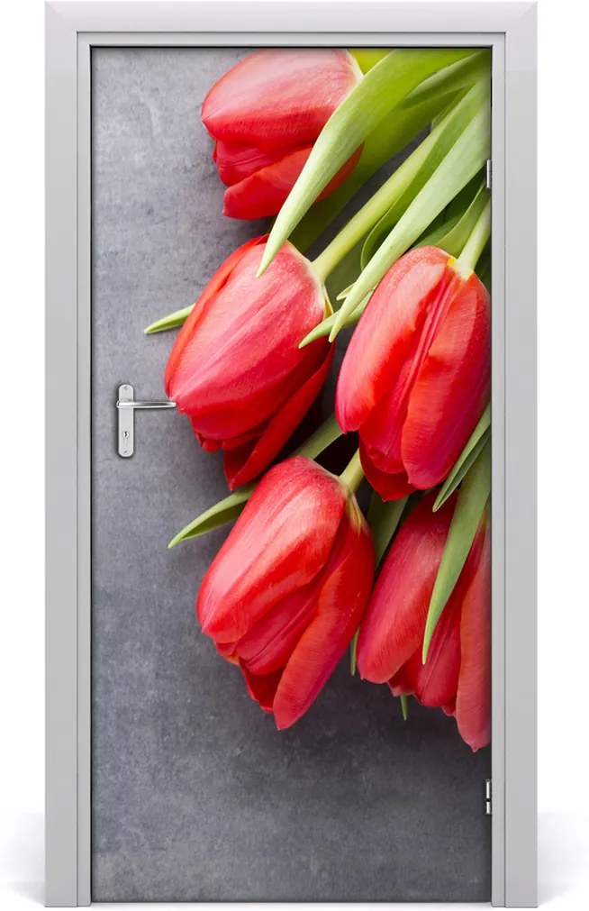 Fototapeta samolepiace  červené tulipány