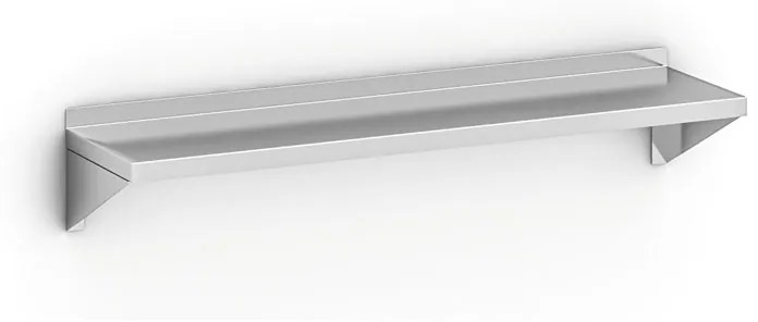 Nástenná nerezová polica, 1200 x 300 mm
