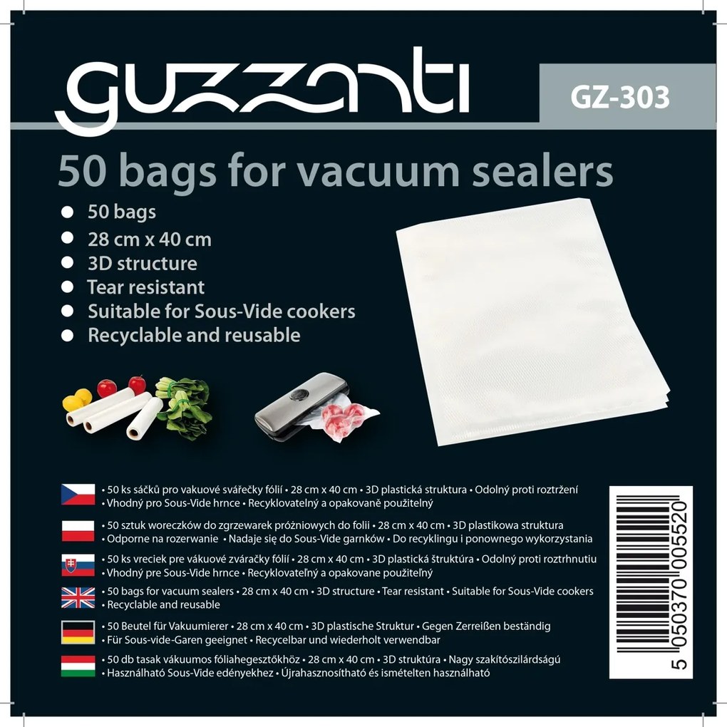 Vákuovacie vrecká Guzzanti (28x40 cm)