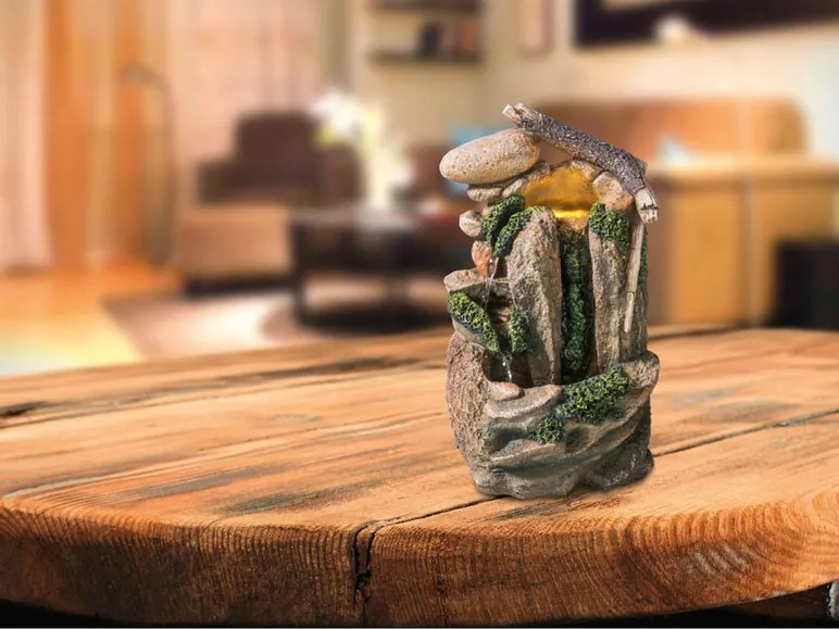 Livarno home Izbová fontána s LED (kamene) (100360139)