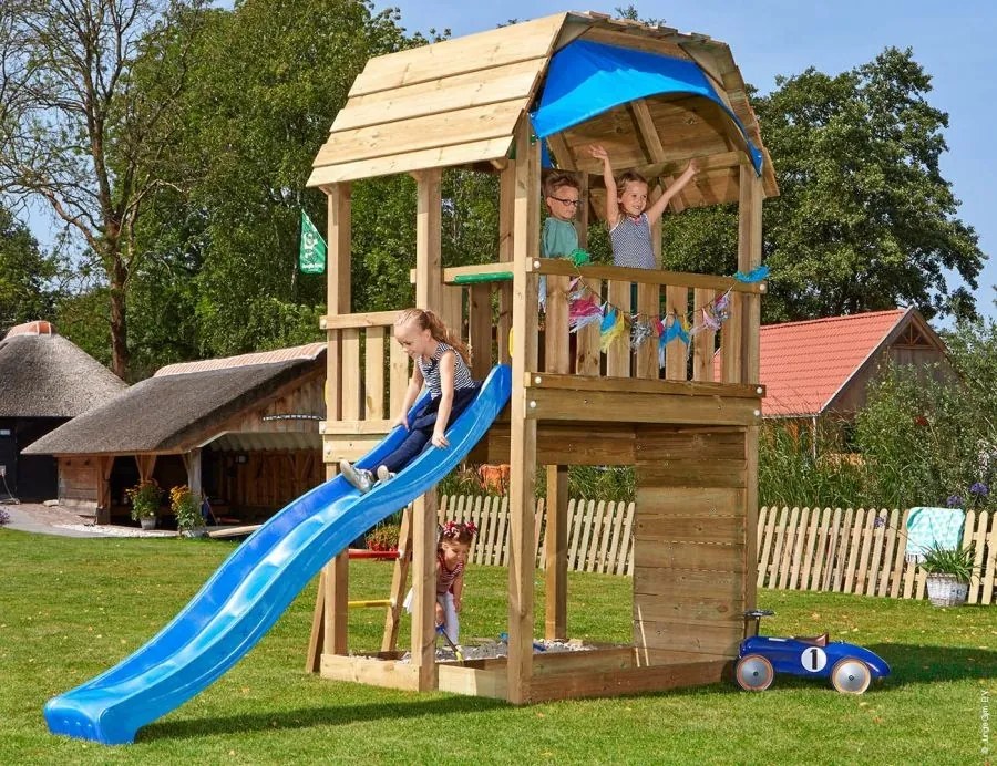 Detské ihrisko Jungle Gym Barn so šmýkalkou