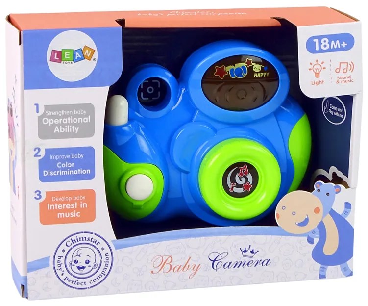 Lean Toys Interaktívna kamera pre deti - modrá