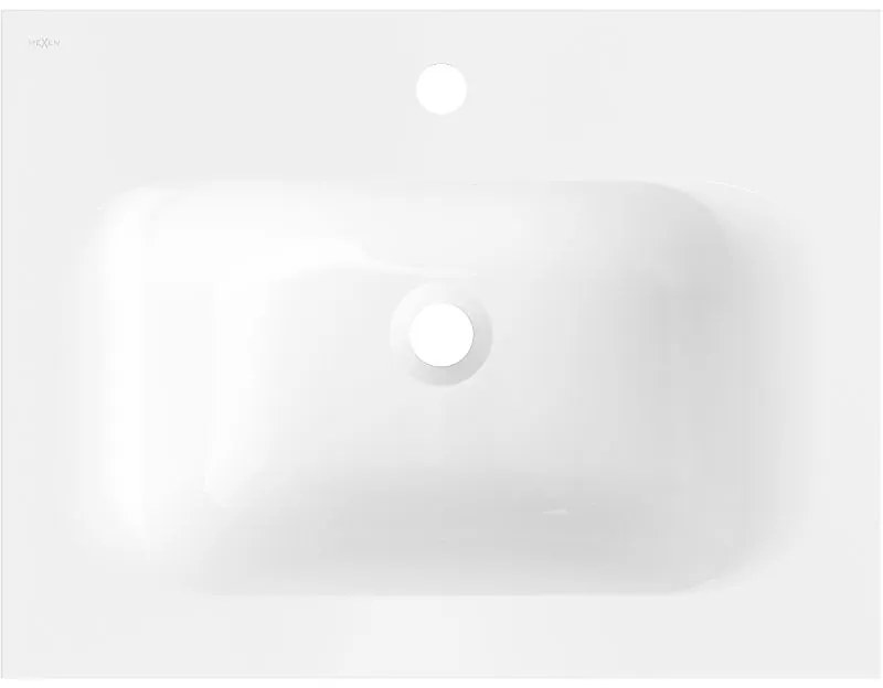 Mexen Vela, umývadlo na zapustenie 61 x 46,5 cm, biela lesklá, 25236000