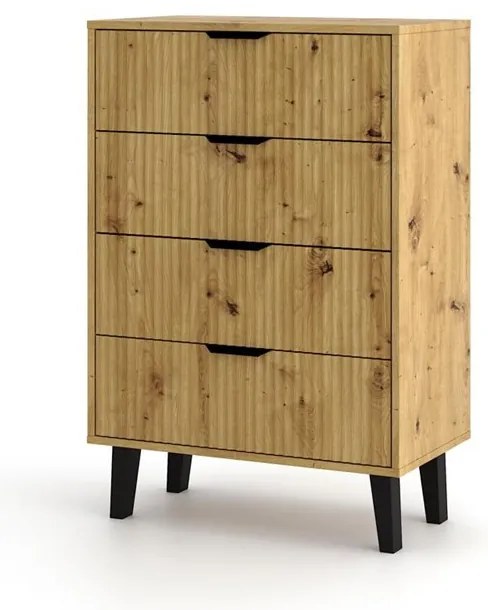 Komoda Sacar 3 (dub artisan). Akcia -20%. Vlastná spoľahlivá doprava až k Vám domov. 1132777