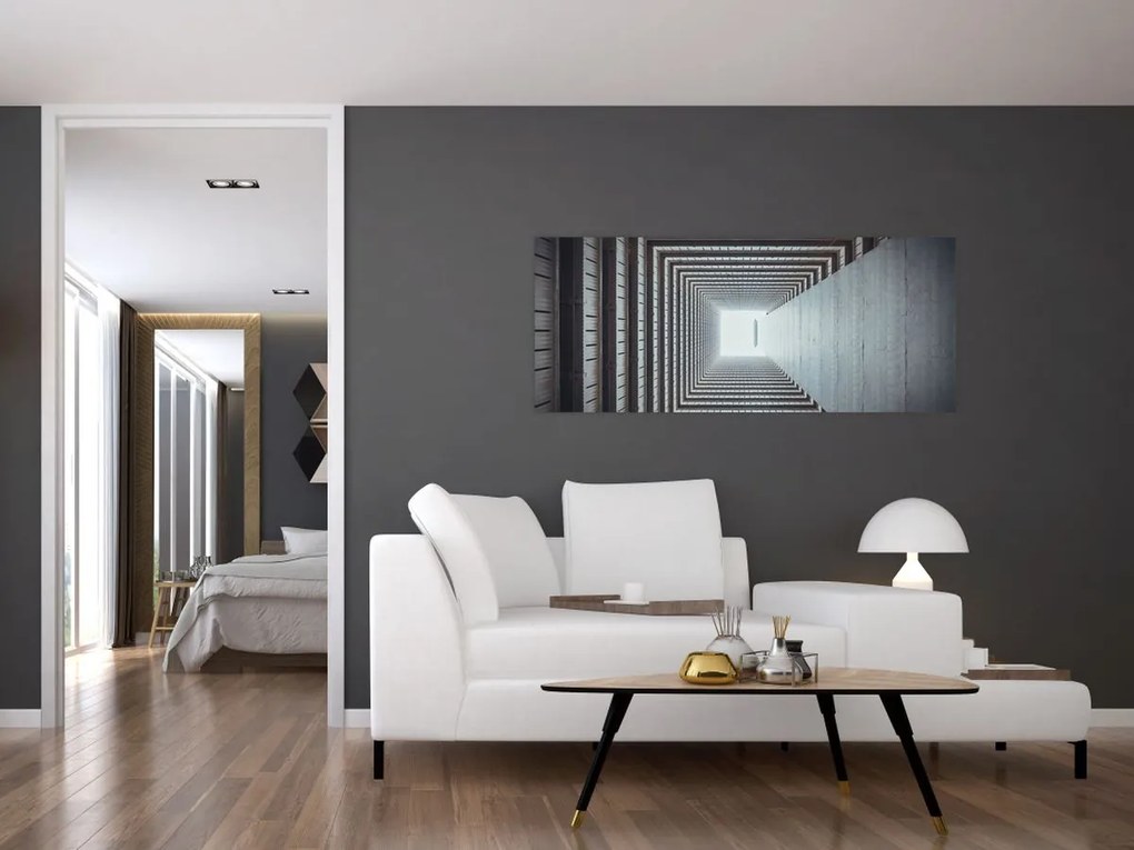 Obraz - Pohľad zvnútra budovy (120x50 cm)